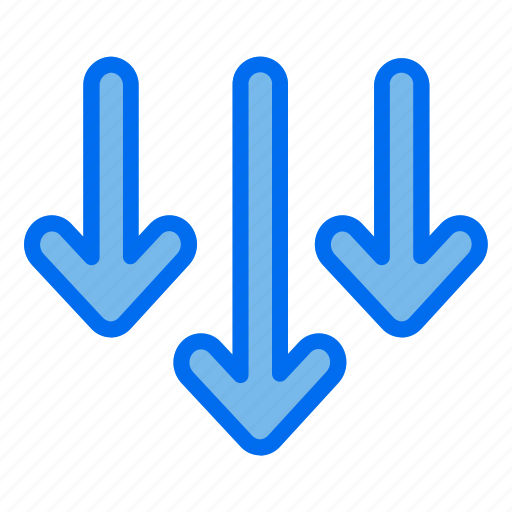 Arrow, arrows, multiple, down, direction icon - Download on Iconfinder
