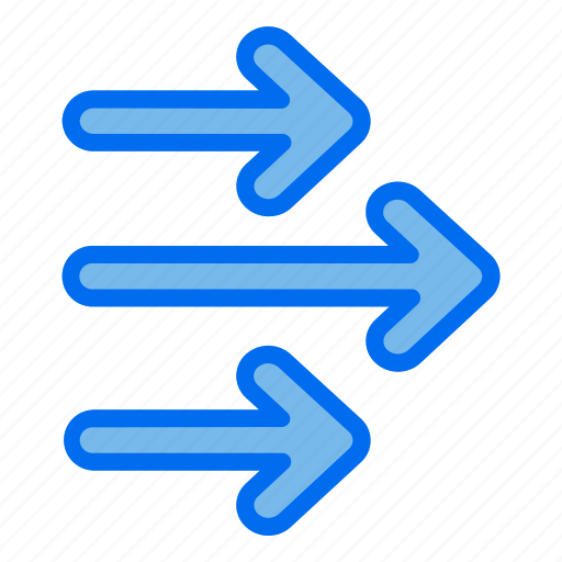Arrow, arrows, multiple, right, direction icon - Download on Iconfinder