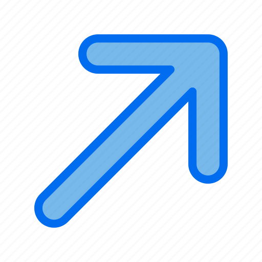 Arrow, arrows, up, direction, right icon - Download on Iconfinder