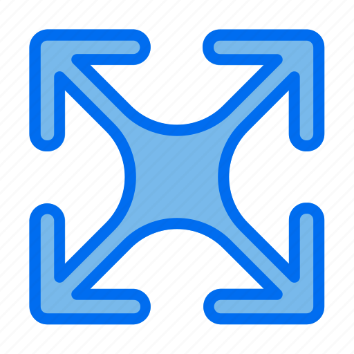 Full, screen, arrow, arrows, expand, maximize icon - Download on Iconfinder