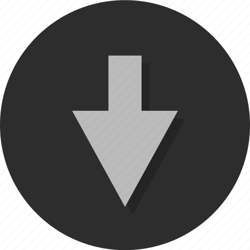 Arrow, arrows, down, download, nav, point, pointer icon - Download on Iconfinder