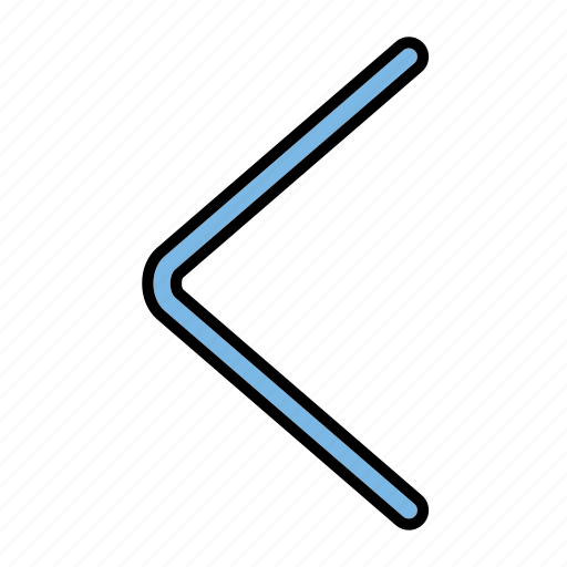 Blue, black, left icon - Download on Iconfinder