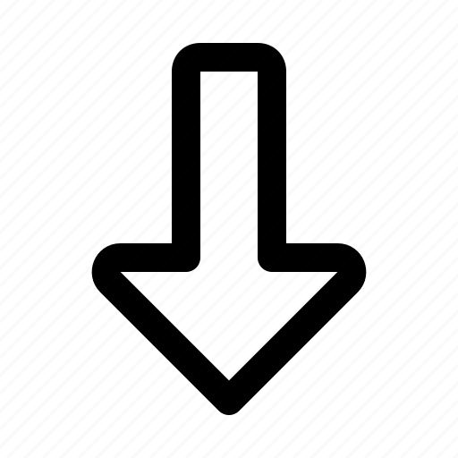 Arrows, empty, arrow, down icon - Download on Iconfinder