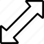 arrow, diagonal, diagram 