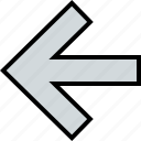 left, arrow, point, direction
