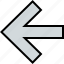 left, arrow, point, direction 