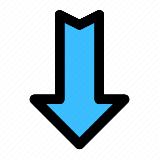 Arrow, arrows, direction, down, download, pointer, sign icon - Download on Iconfinder