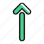 arrow, interface, sign, ui, up 