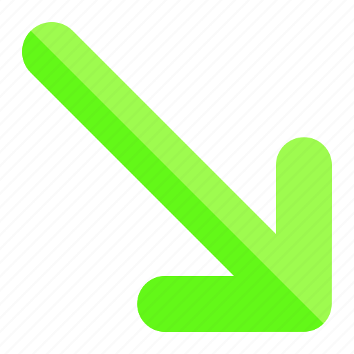 Arrow, diagonal, arrows, down, right icon - Download on Iconfinder