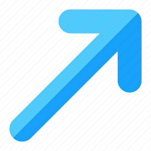 Arrow, diagonal, arrows, up, right icon - Download on Iconfinder