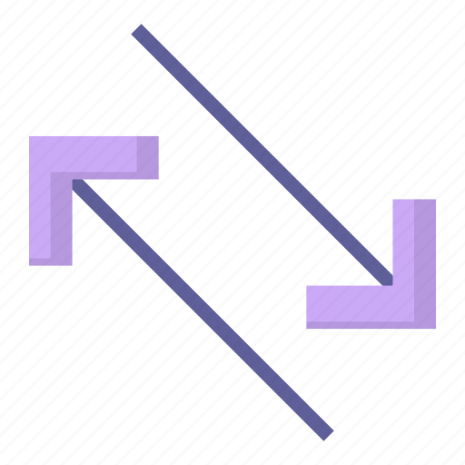Arrow, arrows, change, diagonal icon - Download on Iconfinder