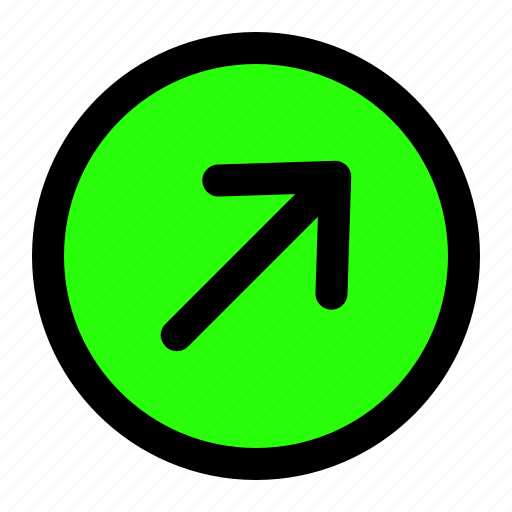 Arrow, diagonal, up, right, direction icon - Download on Iconfinder