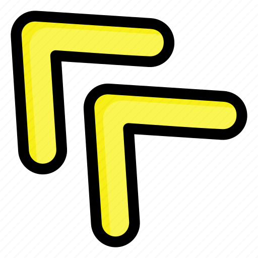Top, left, upper, arrow, chevron icon - Download on Iconfinder