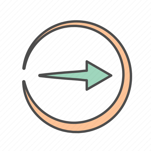Arrow, arrows, circle, right icon - Download on Iconfinder