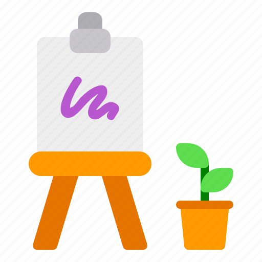 Art, artist, canvas, paint, plant icon - Download on Iconfinder