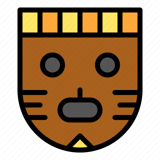 Accessory, art, fashion, mask, wooden mask icon - Download on Iconfinder