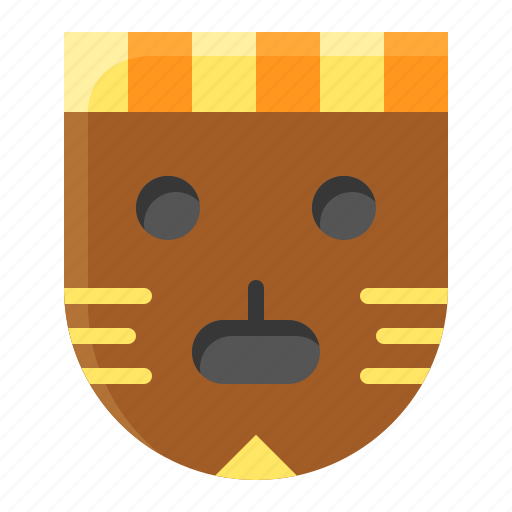 Accessory, art, mask, paint, wooden mask icon - Download on Iconfinder
