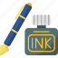 ink, pen, ruler, stationery 