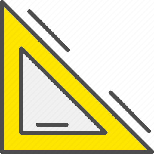 Triangular, ruler, scale, tool icon - Download on Iconfinder