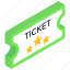 ticket, voucher, token, coupon, star ticket 