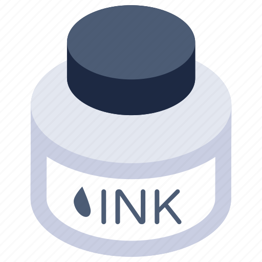 Ink, ink bottle, stationery, inkpot, ink jar icon - Download on Iconfinder