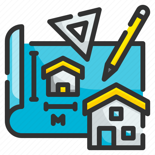 Architecture, construction, sketch, house, design, plan, draft icon - Download on Iconfinder