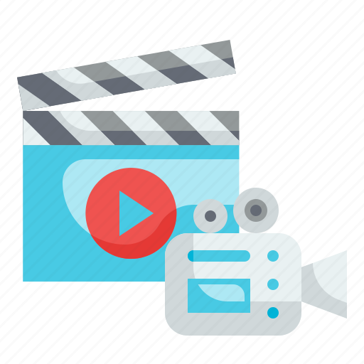 Movie, video, camera, cinema, entertainment, film, clapboard icon - Download on Iconfinder