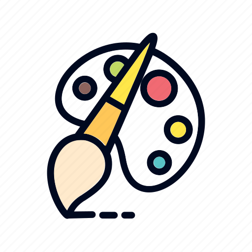 Art, brush pen, colot, design, palet, pallete icon - Download on Iconfinder