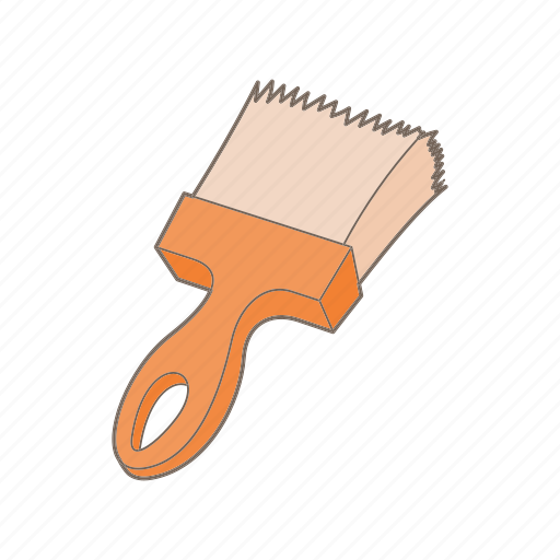 Brush, cartoon, color, paint, paintbrush, tool, work icon - Download on Iconfinder