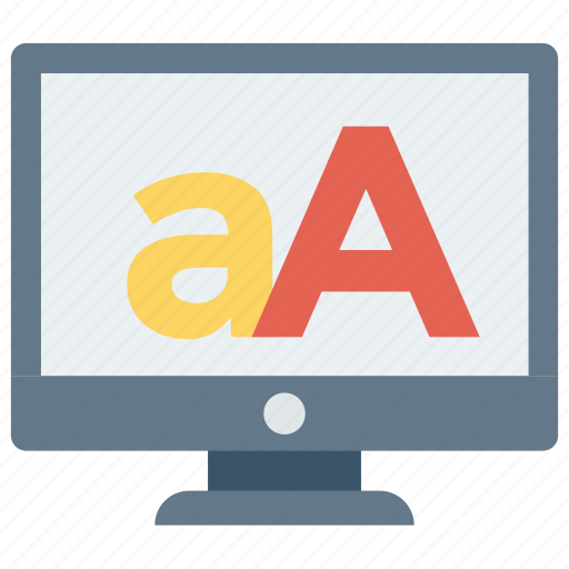 Alphabets, font, lcd, monitor, text icon - Download on Iconfinder