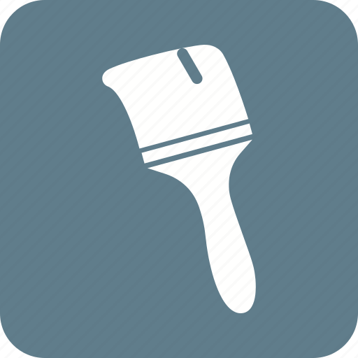 Brush, bucket, home, paint, painter, renovation, thick icon - Download on Iconfinder