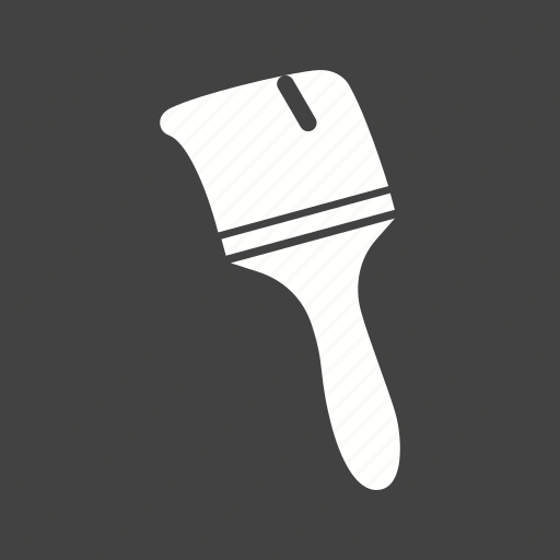 Brush, home, paint, painter, pots, renovation, white icon - Download on Iconfinder
