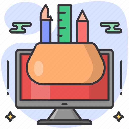 Computer, device, design tools, brush, pencil, drawing tool, painting icon - Download on Iconfinder
