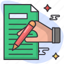 check, checklist, list, hand, pencil, document, file, report, paper