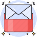 email, letter, notification, message, envelope, workplace, send, communication, mail