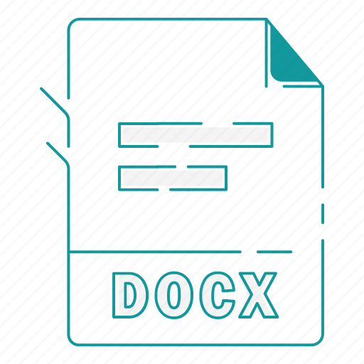 Docx, extension, file, file type, format, type, word icon - Download on Iconfinder