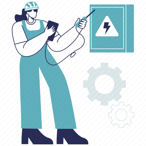 Electricity, energy, power, electrical, installation, engineer, architect illustration - Download on Iconfinder