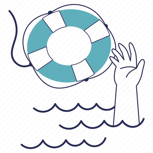 Help lifebuoy, lifesaver, rescue, lifeguard, sink, security protection, security system illustration - Download on Iconfinder