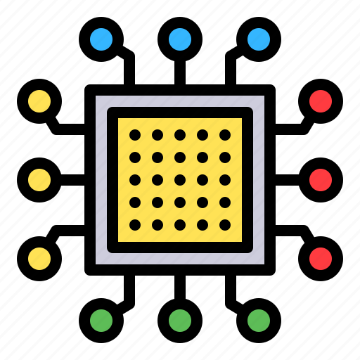 Artificial, chip, cpu, microchip, processor icon - Download on Iconfinder