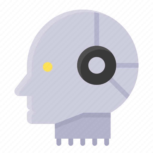 Artificial, artificial intelligence, head, machine, robotics icon - Download on Iconfinder