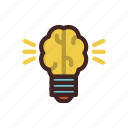 artificial, bulb, data, idea, light