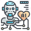 heart, ai, robot, electronics, technology 