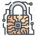 lock, padlock, server, security, technology