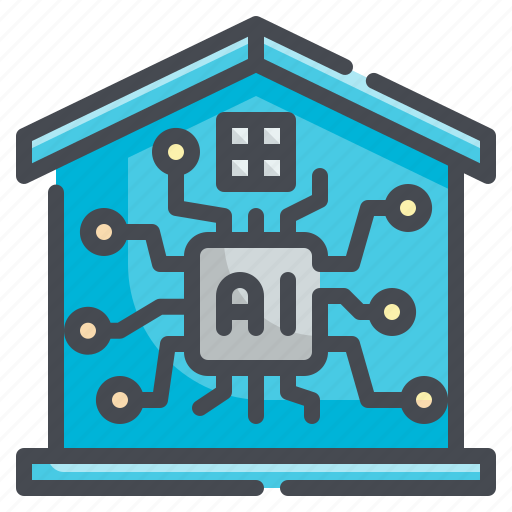 Smart, home, domotics, futuristic, house, electronics icon - Download on Iconfinder