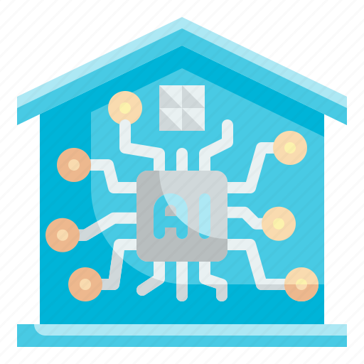 Smart, home, domotics, futuristic, house, electronics icon - Download on Iconfinder
