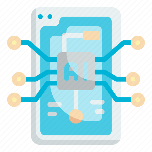 Smartphone, communications, ai, connections, technology icon - Download on Iconfinder