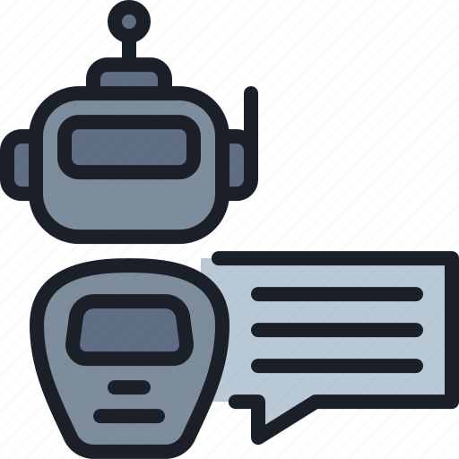 Chatbot, robot, robotic, electronics, chat icon - Download on Iconfinder
