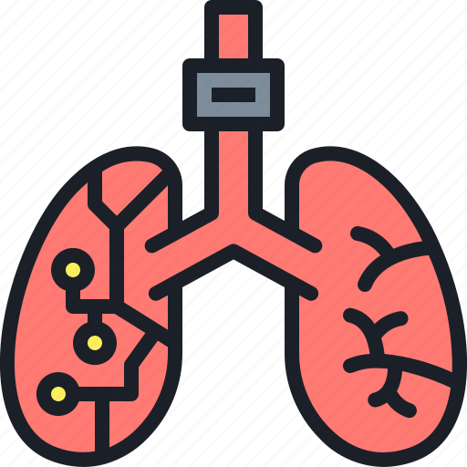 Lungs, body, parts, robotics, artificial, organ icon - Download on Iconfinder