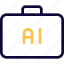 artificial, intelligence, suitcase, technology 