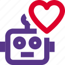 robot, technology, heart, favorite